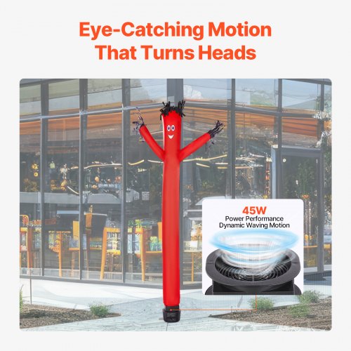 6 ft Air Dancers Wacky Waving Inflatable Tube Man with 115 HP Blower Fan