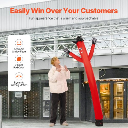 6 ft Air Dancers Wacky Waving Inflatable Tube Man with 115 HP Blower Fan