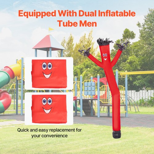 6 ft Air Dancers Wacky Waving Inflatable Tube Man with 115 HP Blower Fan