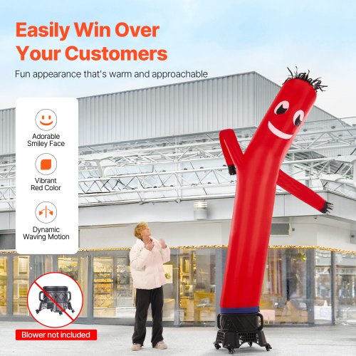 20FT Inflatable Advertising Air Wind Tube Wavy Man Dancer NO Blower