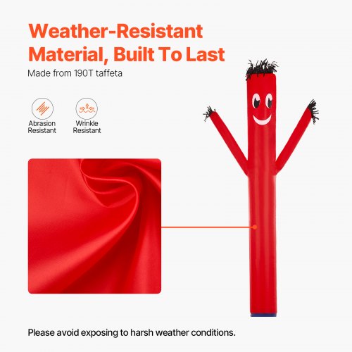 20FT Inflatable Advertising Air Wind Tube Wavy Man Dancer NO Blower