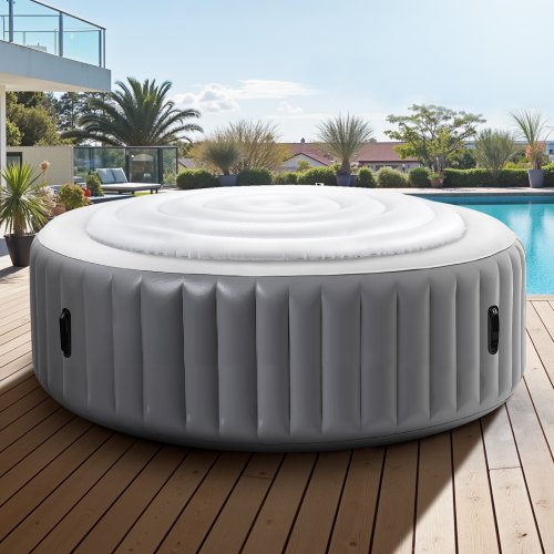 Inflatable Hot Tub Cover 5.4 Ft Round Hot Tub Cover Protector Insulated