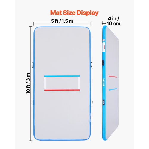 10x5 ft Wrestling Mat Inflatable Martial Arts Thick Mat for Outdoor Indoor
