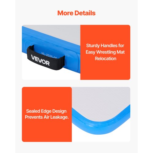 10x5 ft Wrestling Mat Inflatable Martial Arts Thick Mat for Outdoor Indoor