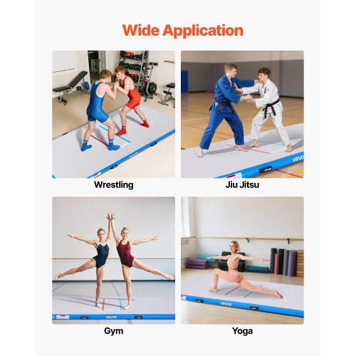 10x5 ft Wrestling Mat Inflatable Martial Arts Thick Mat for Outdoor Indoor