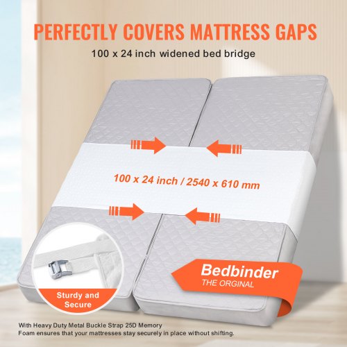 Bed Bridge King Bed Converter Kit Split King Gap Filler for Adjustable Bed