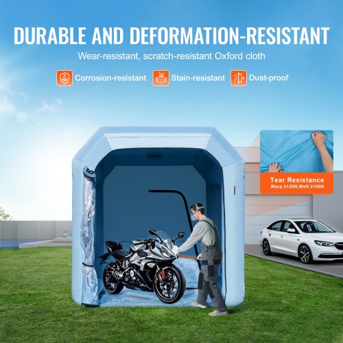 Inflatable Paint Booth 9.8 x 8.2 x 8.2 ft Inflatable Spray Booth with 550W