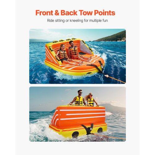 Towable Tube for Boating 13 Riders Inflatable Boat Tubes and Towables