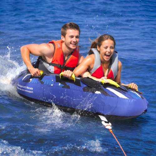 Towable Tube for Boating 340 lbs 12 Riders Inflatable Boat Tubes and Towables