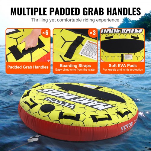 Towable Tube for Boating 13 Riders Inflatable Boat Tubes and Towables 510