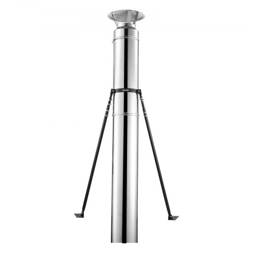 6 inches Extended Roof Bracket Supports Chimney Stove Pipe for Stability