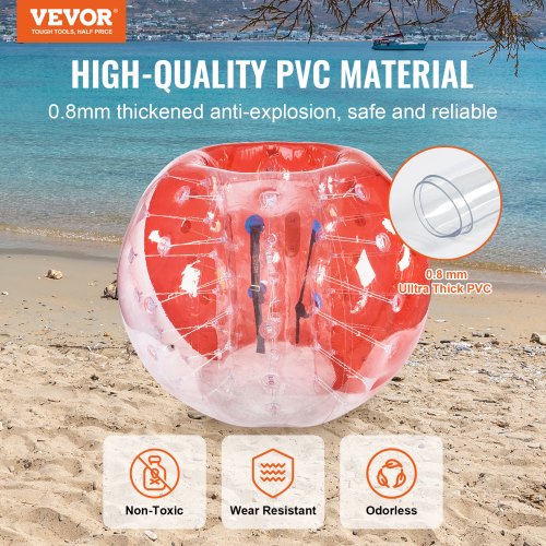 Inflatable Bumper Ball 1Pack 5FT1.5M Body Sumo Zorb Balls for Teen