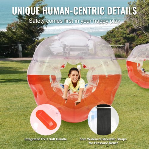 Inflatable Bumper Ball 1Pack 5FT1.5M Body Sumo Zorb Balls for Teen