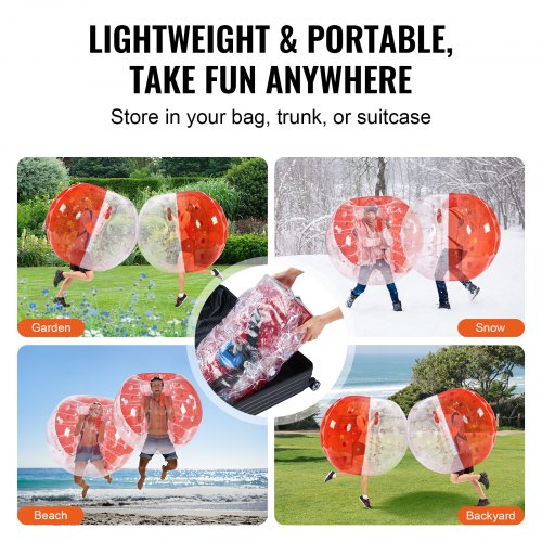 Inflatable Bumper Ball 1Pack 5FT1.5M Body Sumo Zorb Balls for Teen