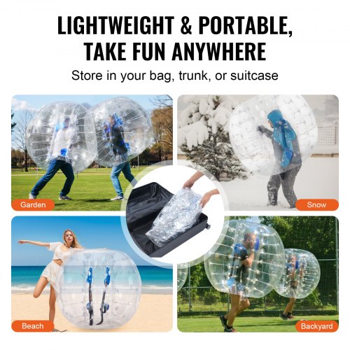 Inflatable Bumper Ball 1Pack 5FT1.5M Body Sumo Zorb Balls for Teen
