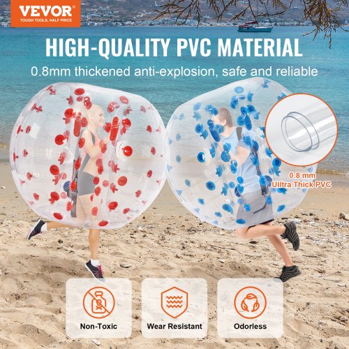 Inflatable Bumper Balls 2Pack 5FT1.5M Body Sumo Zorb Balls for Teen