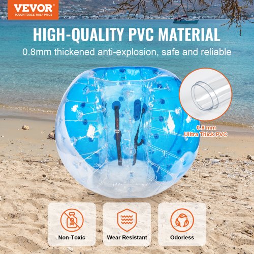 Inflatable Bumper Ball 1Pack 5FT1.5M Body Sumo Zorb Balls for Teen