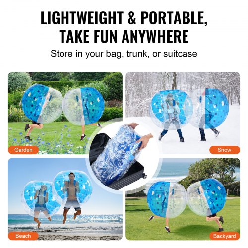 Inflatable Bumper Ball 1Pack 5FT1.5M Body Sumo Zorb Balls for Teen