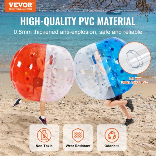 Inflatable Bumper Balls 2Pack 5FT1.5M Body Sumo Zorb Balls for Teen