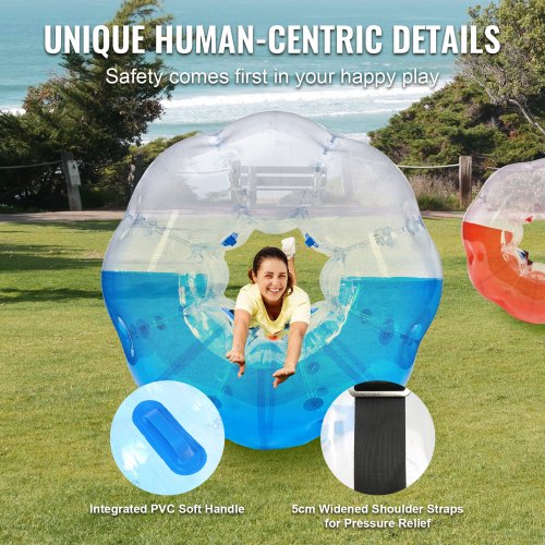 Inflatable Bumper Balls 2Pack 5FT1.5M Body Sumo Zorb Balls for Teen