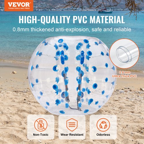 Inflatable Bumper Ball 1Pack 5FT1.5M Body Sumo Zorb Balls for Teen