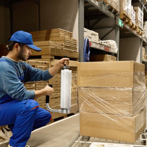 Stretch Film Dispenser Holds 1220 Rolls Industrial Strength Shrink Wrap