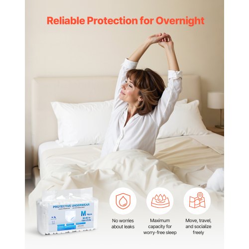 Adult Incontinence Underwear High Absorbent Protective Underwear - Medium
