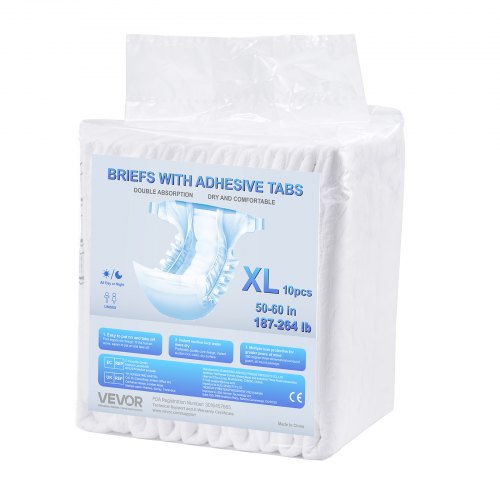 Adult Briefs with Tabs Super Absorbent Incontinence Briefs for Men and Women