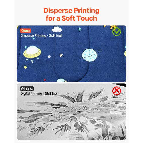 Kids Comforter Set 5 Pieces Twin Bedding Sets with 1 Comforter 1 Flat