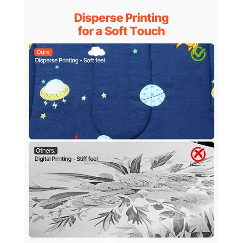 Kids Comforter Set 7 Pieces Twin Bedding Sets with 1 Comforter 1 Flat
