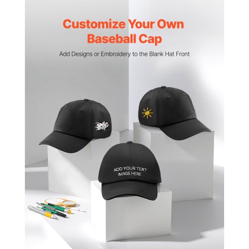 Baseball Cap Plain Baseball Hat with Breathable Pure Cotton Fabric
