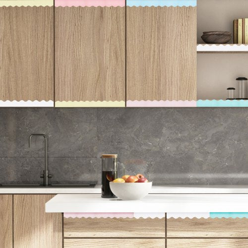 Bulletin Board Borders 6 Rolls 32.8 Feet Scalloped Bulletin Board Borders