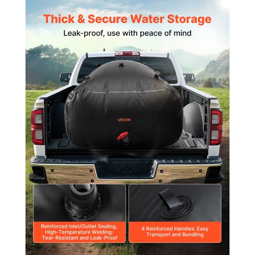 Water Storage Bladder 264 Gallon 1000L Water Storage Container Tank
