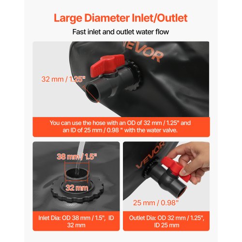 Water Storage Bladder 63.4 Gallon 240L Water Storage Container Tank