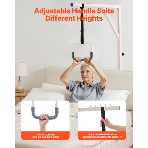 Trapeze Bar for Bed Mobility HeightAdjustable Bed Trapeze with 2 Casters