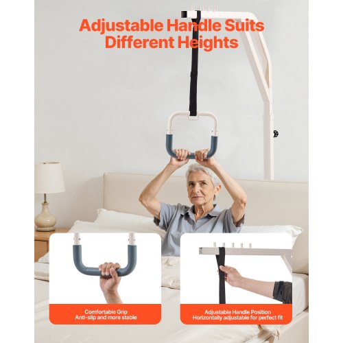 Trapeze Bar for Bed Mobility HeightAdjustable Free Standing Trapeze Bar