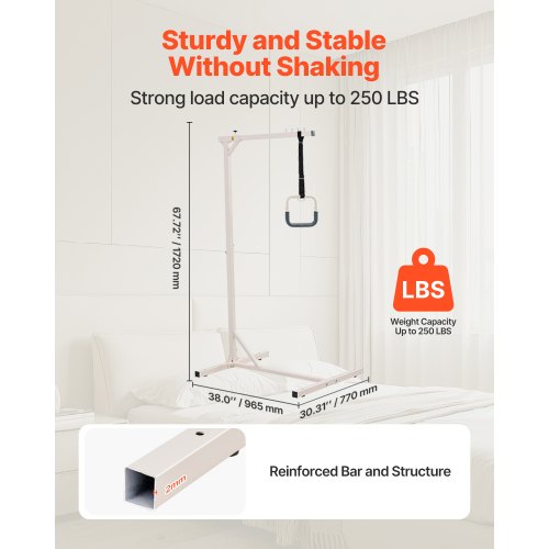 Trapeze Bar for Bed Mobility HeavyDuty Steel Free Standing Trapeze Bar 250