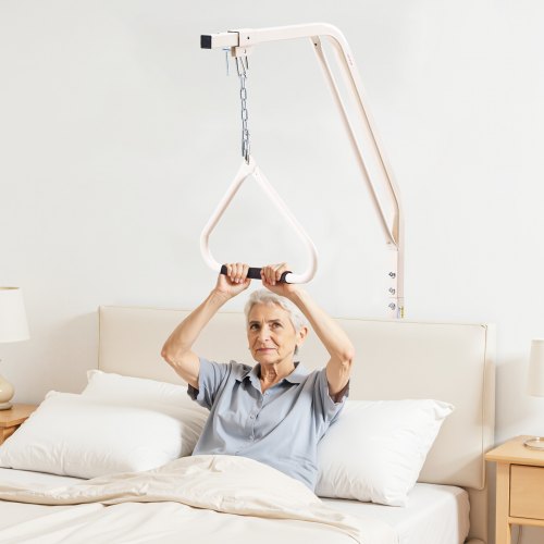 Trapeze Bar for Bed Mobility Medical Bed Trapeze with Clamps Metal Chain