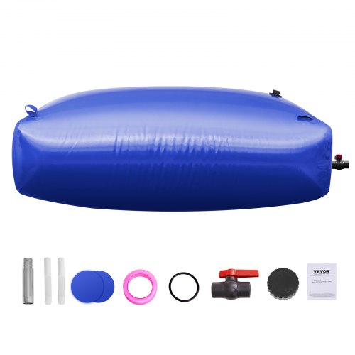 1000L / 264 Gallon Water Storage Bladder RV Water Tank 1000D Blue PVC