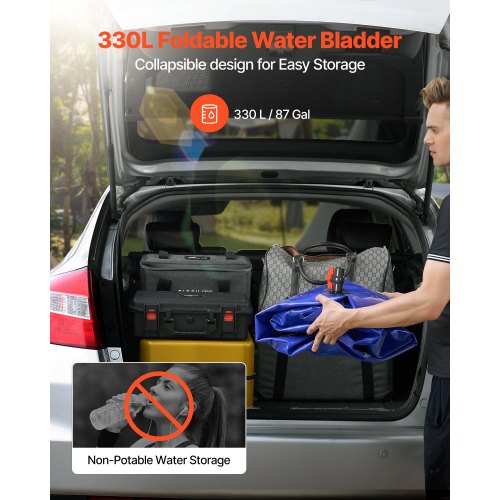 Water Storage Bladder 87 Gallon 330L Water Storage Container Tank 1000D