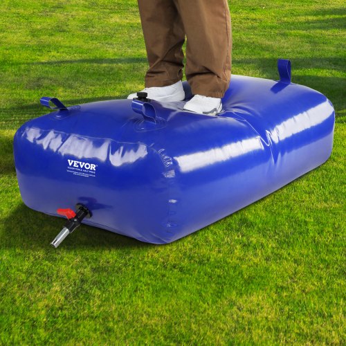 330L87 Gallon Water Storage Bladder RV Water Tank 1000D Blue PVC
