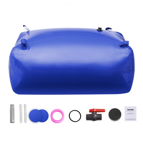 400L105.7 Gallon Water Storage Bladder RV Water Tank 1000D Blue PVC