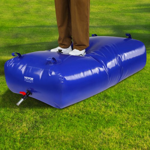 540L142.7 Gallon Water Storage Bladder RV Water Tank 1000D Blue PVC