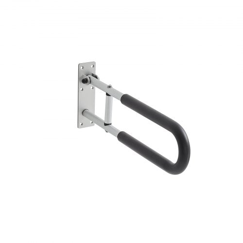 Toilet Safety Rail 23.8 Inch UShaped Handicap Grab Bar Foldable Senior