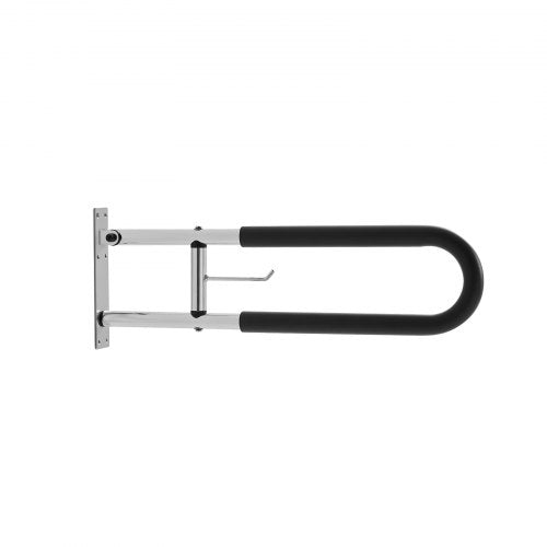 Toilet Safety Rail 30 Inch UShaped Handicap Grab Bar Foldable Senior
