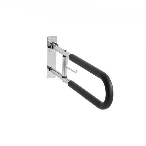 Toilet Safety Rail 30 Inch UShaped Handicap Grab Bar Foldable Senior