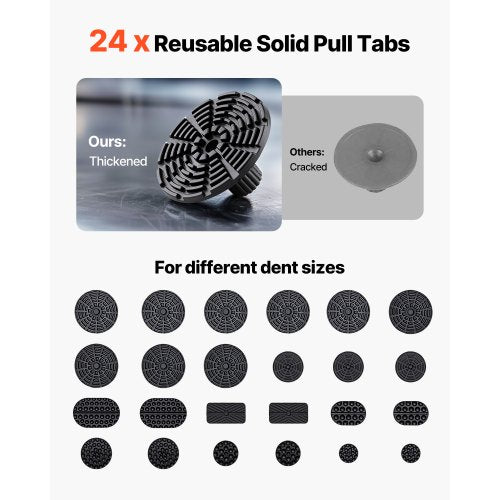 Dent Puller Kit 60 PCS Paintless Dent Removal Kit with Golden Lifter