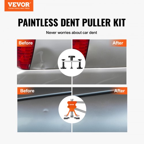 56 PCS Dent Removal Kit Paintless Dent Repair Kit with Golden Lifter