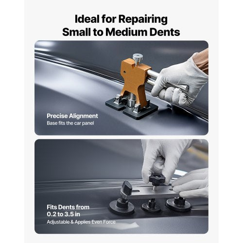 Dent Puller Kit 100 PCS Paintless Dent Removal Kit with Golden Lifter