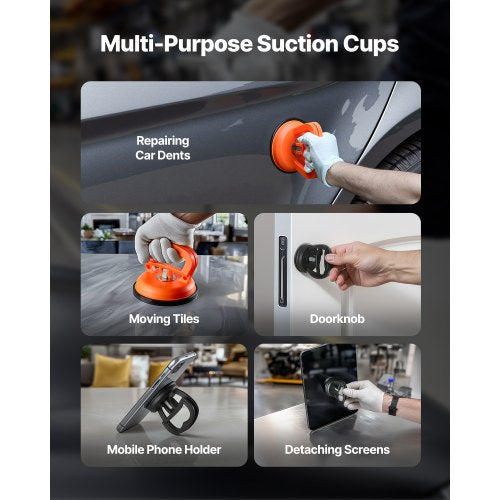 Dent Puller Kit 100 PCS Paintless Dent Removal Kit with Golden Lifter